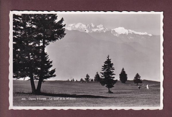 CRANS sur Sierre - Golf et Mont-Blanc - 1941