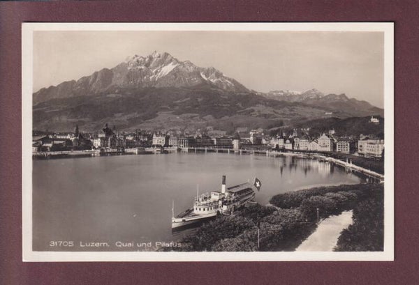 LUZERN - Quai - Schiff - Pilatus