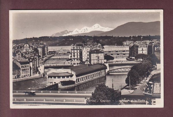 GENEVE - Les Ponts - 1933 // petit pli d'angle //