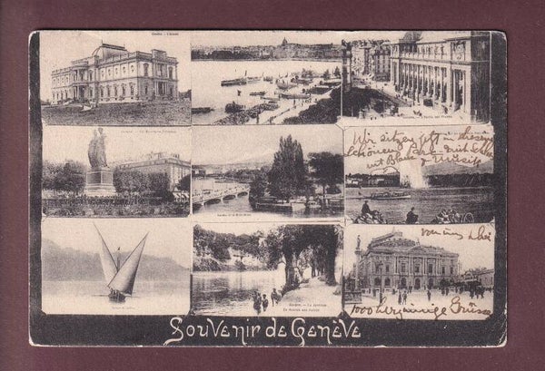 Souvenir de GENEVE - 9 images - 1907