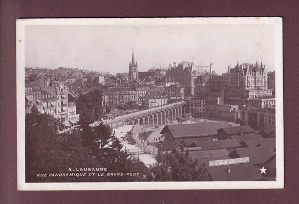 LAUSANNE - Grand Pont - Garde Meuble - 1908