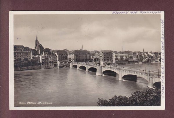 BASEL - Mittlere Rheinbrücke - 1930
