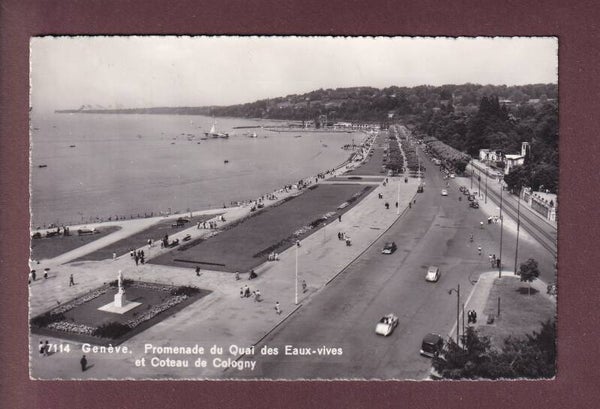 GENEVE - Promenade du Quai des Eaux-Vives - 1955