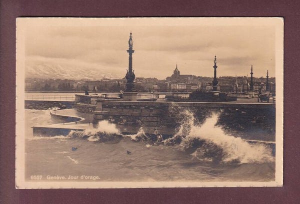 GENEVE - Jour d'orage - 1914