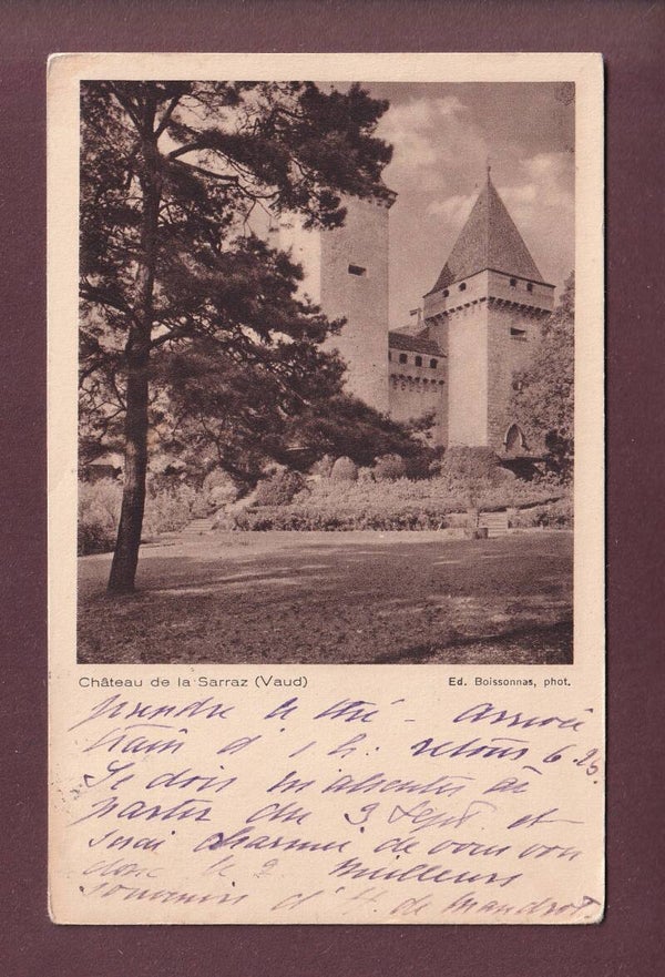 Château de LA SARRAZ - 1918 Boissonnas