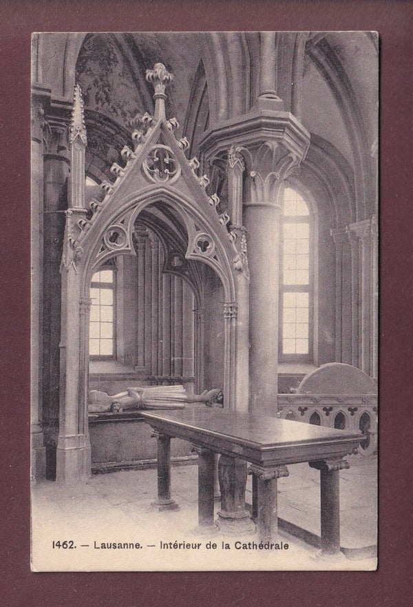 LAUSANNE - Intérieur de la Cathédrale - 1910