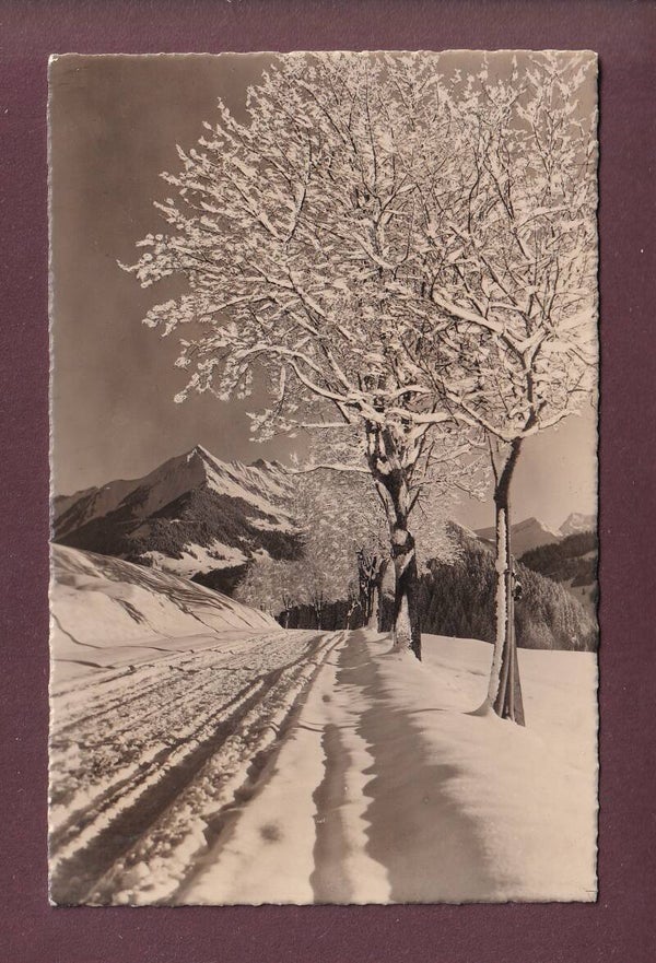 LEYSIN - Pic Chaussy en hiver - 1949