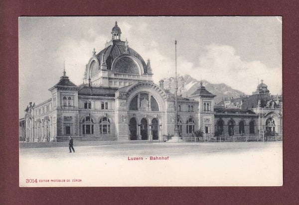 LUZERN - Bahnhof - Kutsche - Alpen