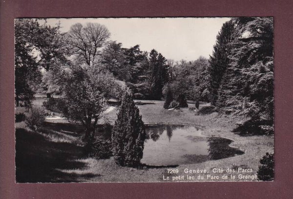 GENEVE - Petit lac du Parc de la Grange - 1956