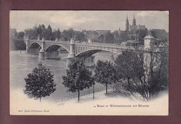 BASEL - Wettsteinbrücke - Münster - 1905
