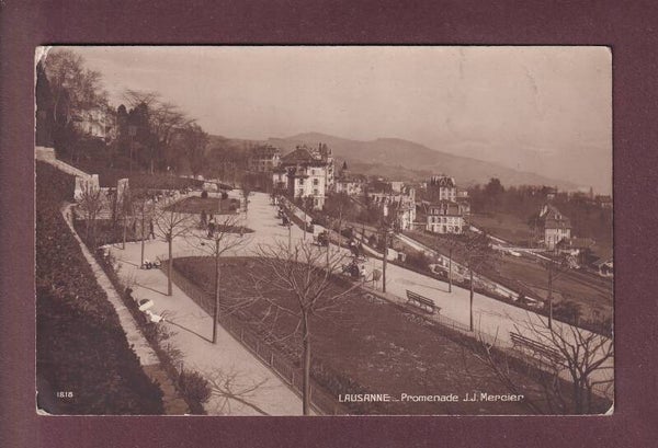 LAUSANNE - Promenade Mercier - 1916