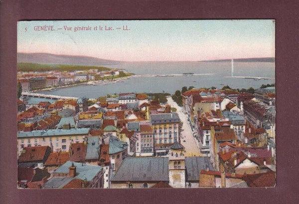 Une partie de GENEVE et la Rade - 1920
