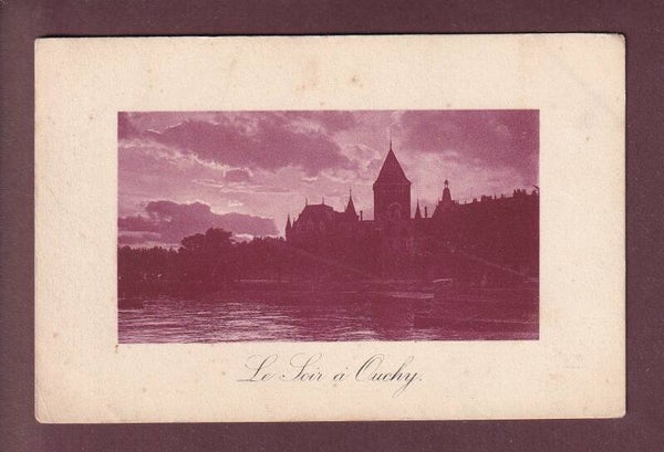 LAUSANNE - Château d'Ouchy le soir - 1916