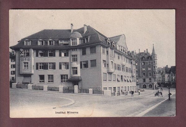 ZÜRICH - Institut Minerva - 1913 // pli d'angle //