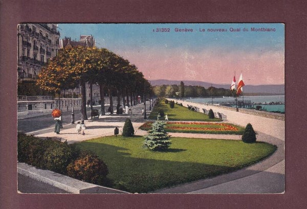 GENEVE - Quai du Mont-Blanc - 1930