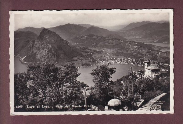 LUGANO visto dal Monte Brè - 1937