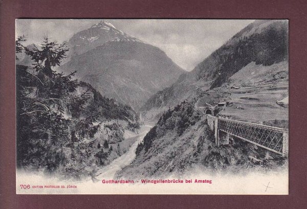 Gotthardbahn - Windgellenbrücke bei AMSTEG