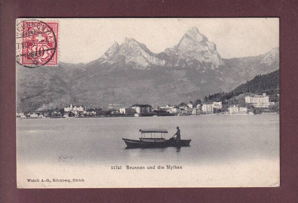 BRUNNEN - Boot - Mythen - 1906