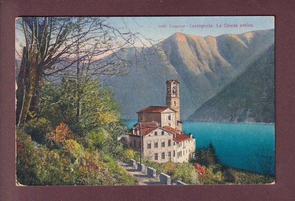 CASTAGNOLA - Chiesa antica - 1923