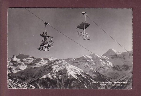 BRAUNWALD Sesselbahn - Kärpf - Hausstock - 1953