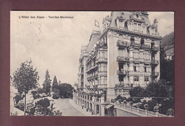 TERRITET - Hôtel des Alpes - 1912