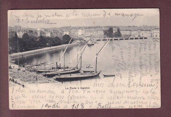 GENEVE - La Rade - 1905