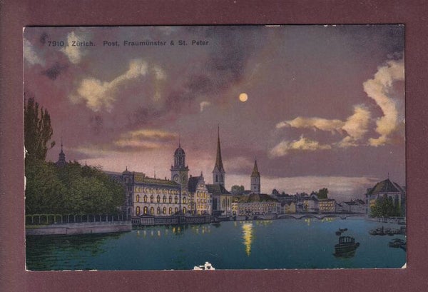 ZÜRICH bei Nacht - 1924