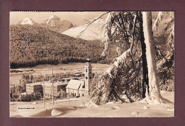 PONTRESINA unter Schnee - 1961 // Eckbug //
