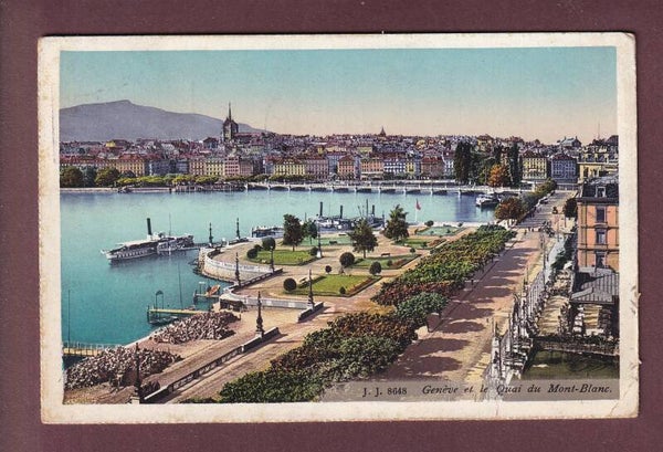 GENEVE - Quai du Mont-Blanc - 1914