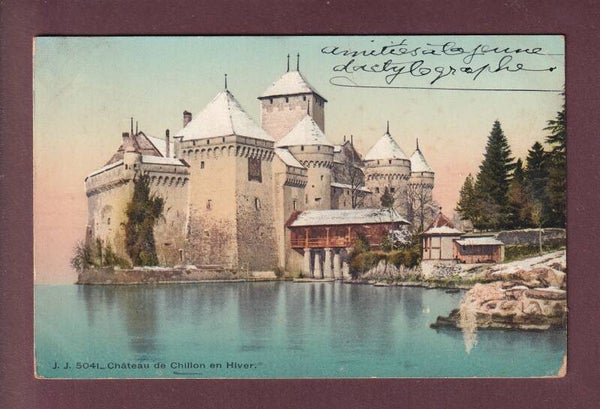 Château de CHILLON en hiver - 1908
