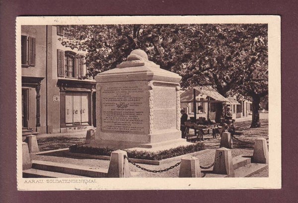 AARAU - Soldatendenkmal - 1927 // Eckbug //