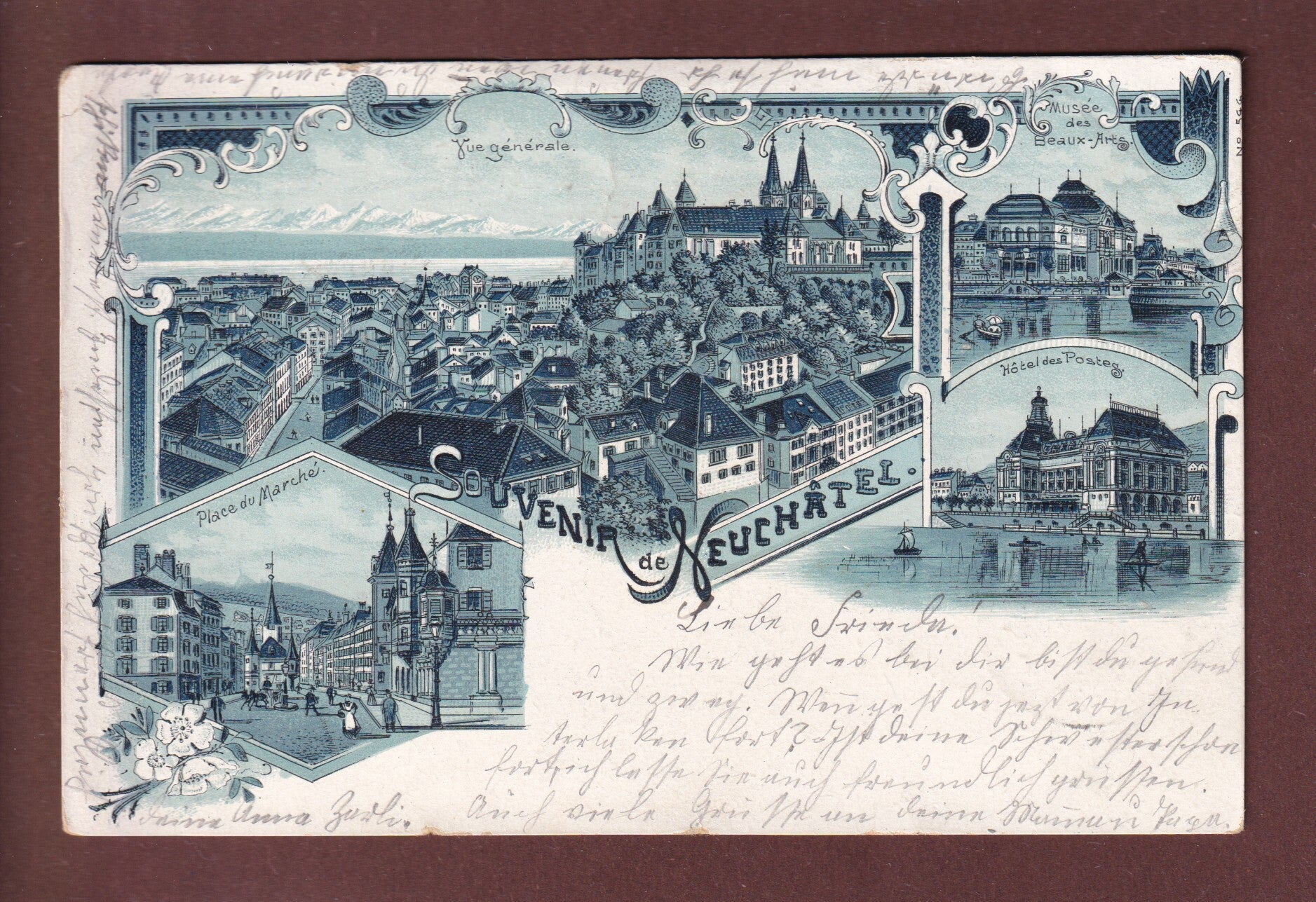Souvenir de NEUCHÂTEL - 1901 Litho