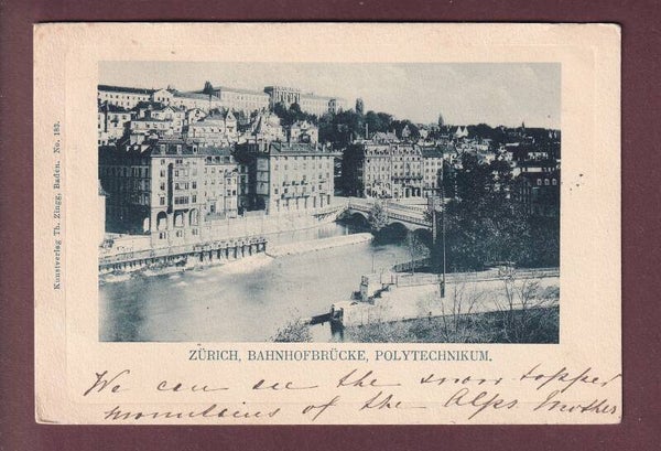 ZÜRICH - Bahnhofbrücke - Polytechnikum - 1899