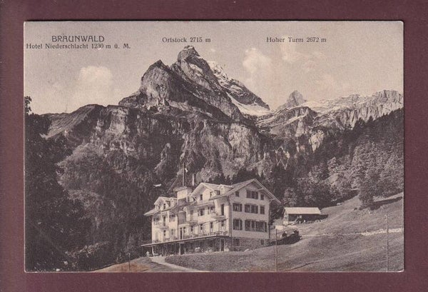 BRAUNWALD - Hotel Niederschlacht - Ortstock - 1914