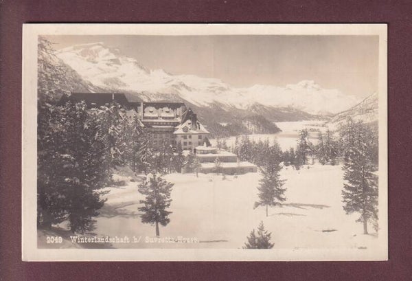 Winterlandschaft bei SUVRETTA-House - 1927