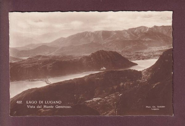 LAGO DI LUGANO - Vista dal Monte Generoso - 1928