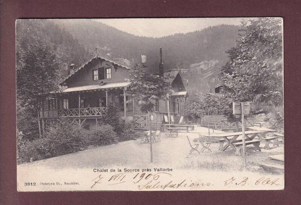 CHALET DE LA SOURCE près Vallorbe - 1906