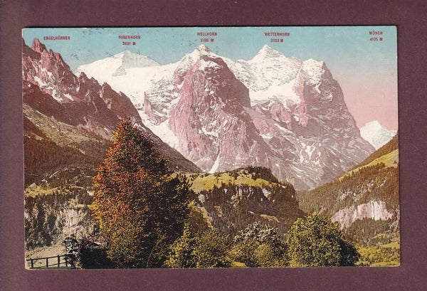 WETTERHORNGRUPPE von Reute gesehen - 1920