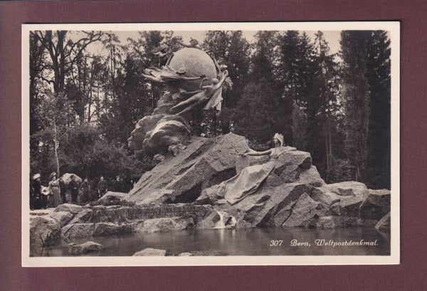 BERN - Weltpostdenkmal - Leute - 1911