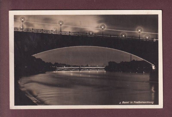 BASEL - Festbeleuchtung - 1926