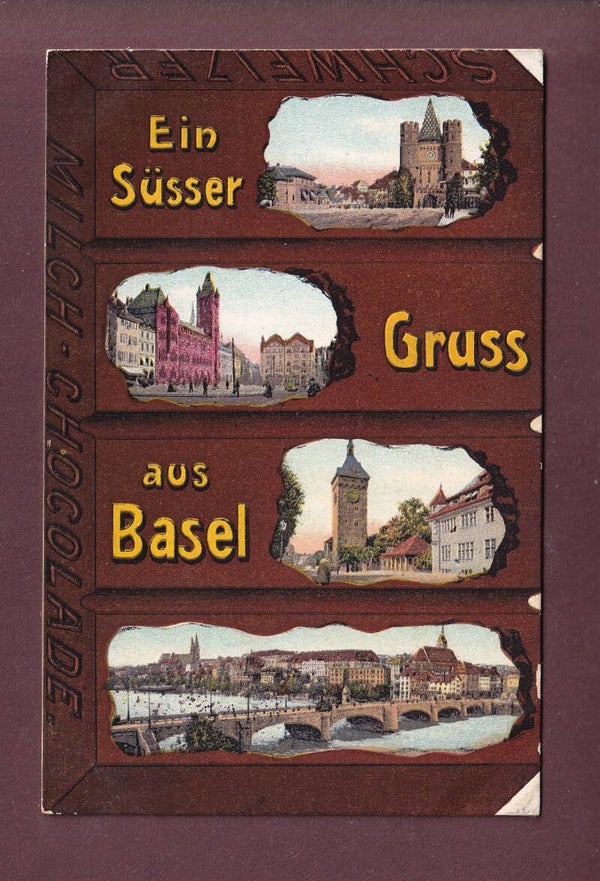Ein Süsser Gruss aus BASEL - Chocolade - 1910