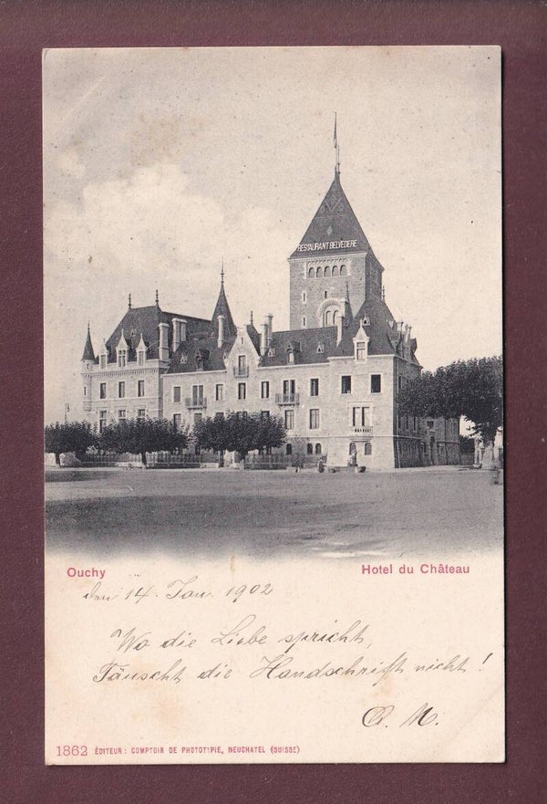 LAUSANNE - Château d'Ouchy - 1902