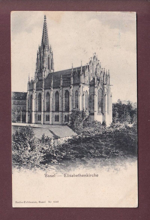 BASEL - Elisabethenkirche - 1905