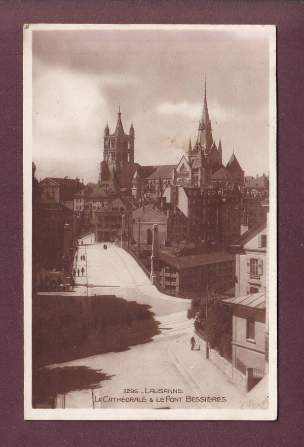 LAUSANNE - Pont Bessières - Cathédrale - 1928