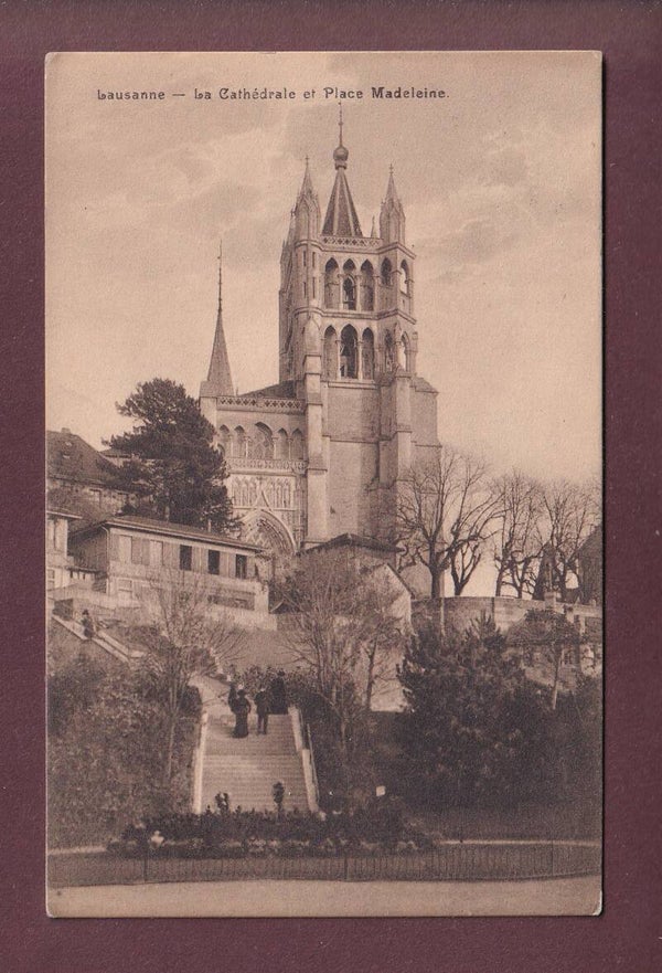 LAUSANNE - Place Madeleine - Cathédrale - 1913