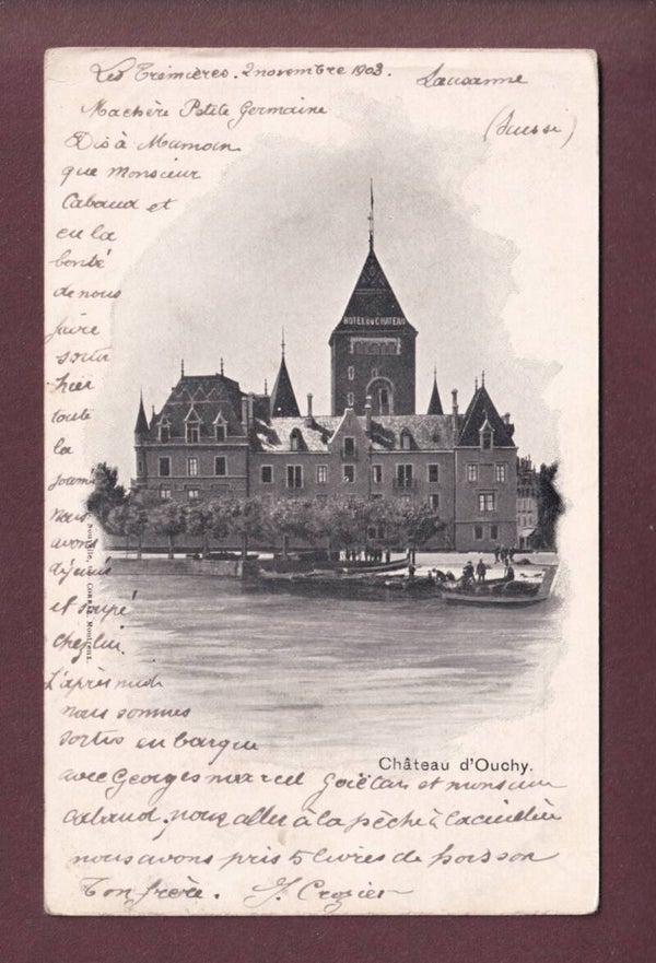 LAUSANNE - Château d'Ouchy - 1903