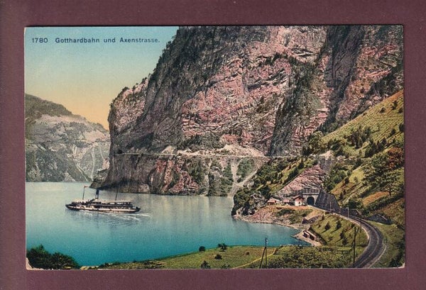 Gotthardbahn und AXENSTRASSE - Schiff