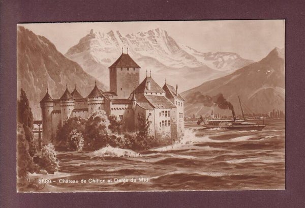 Château de CHILLON - Dents du Midi - Bateau