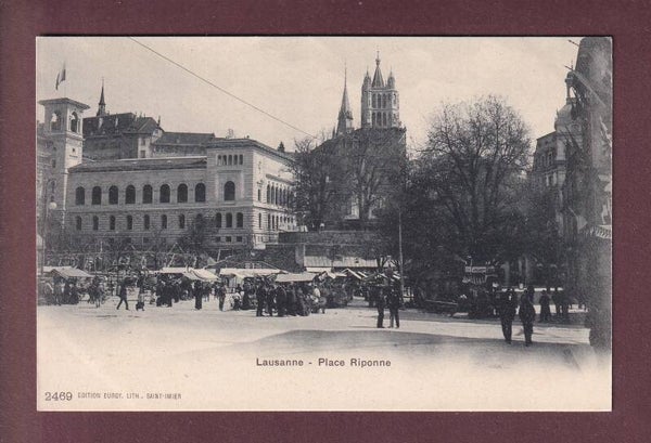 LAUSANNE - Place de la Riponne - Marché