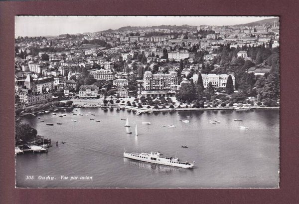 LAUSANNE - Ouchy vu par avion - Bateau CGN